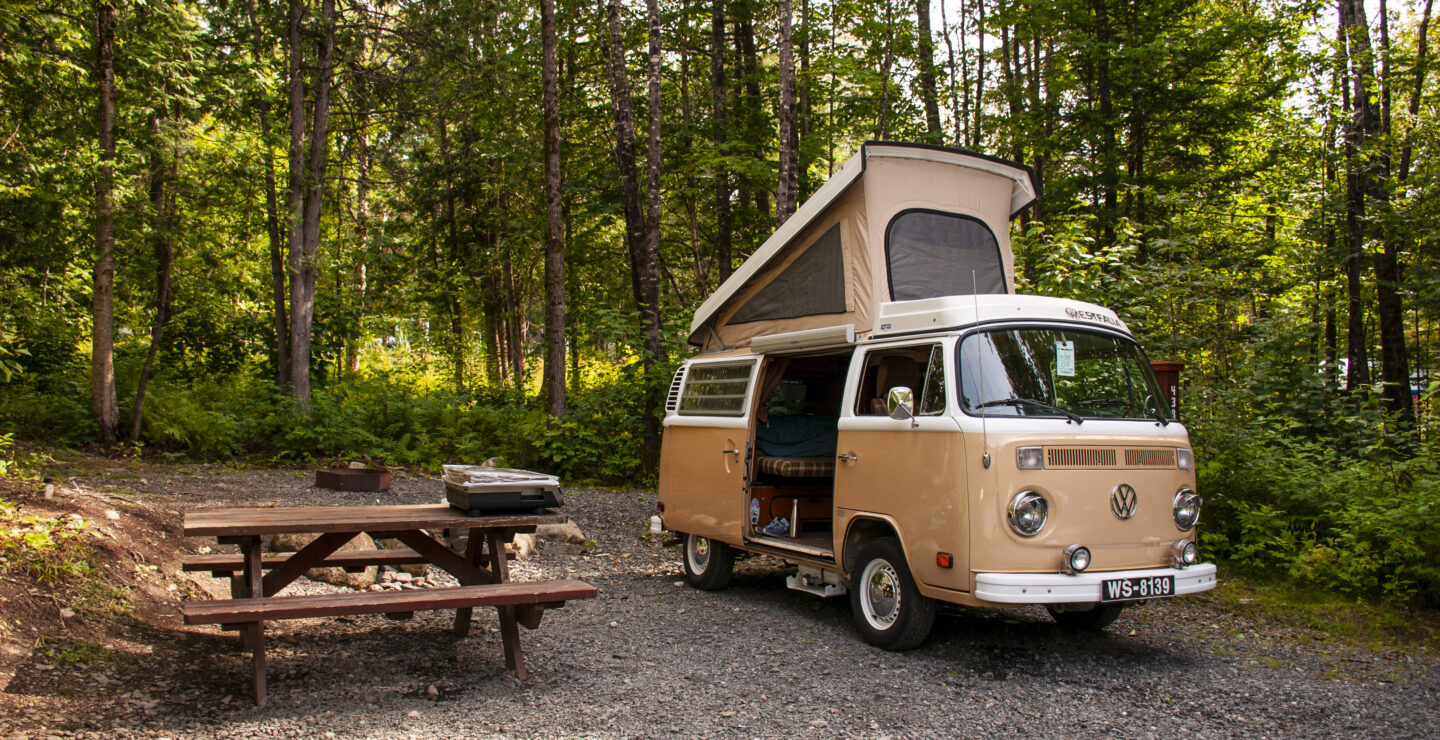 Camping Aventure Mégantic vanlife site 2 services
